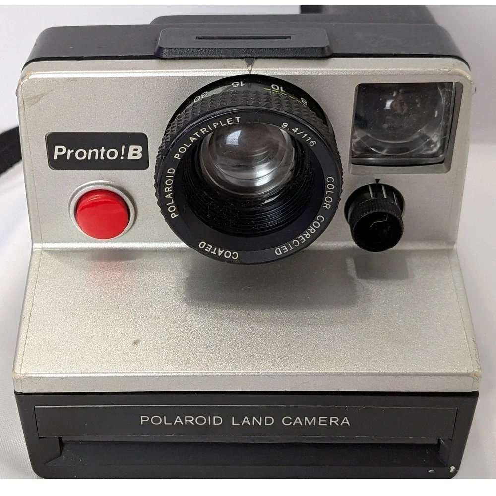 Polaroid Pronto! B Land Camera Unisex OS Silver Good Vintage SX-70 Untested